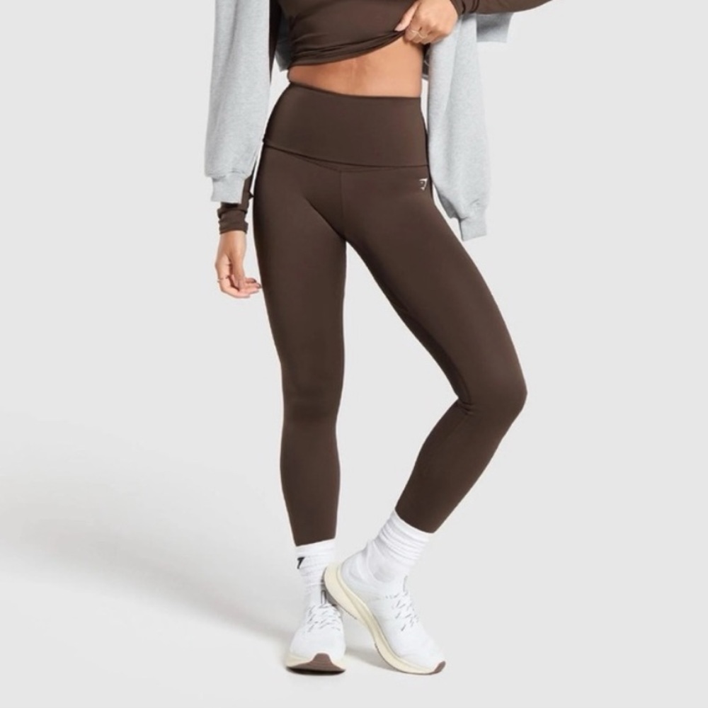 Gymshark Everyday Foldover Legging Brown